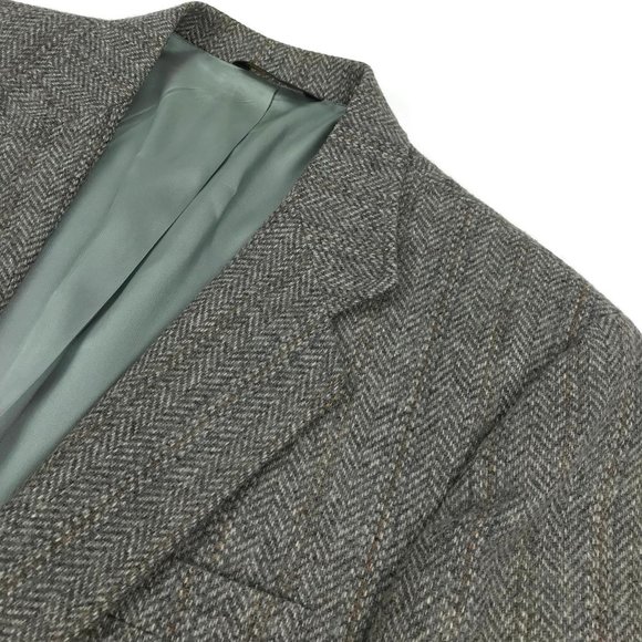 Vintage Haggar Gray Tweed Blazer Sport Coat Sz 40R - Picture 8 of 14